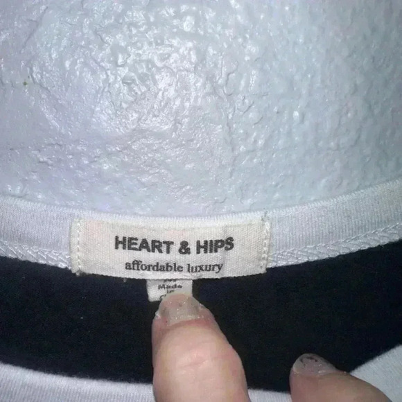 Rainbow sleeve black form fitting small woman’s dress by Heart & Hips - Picture 7 of 7